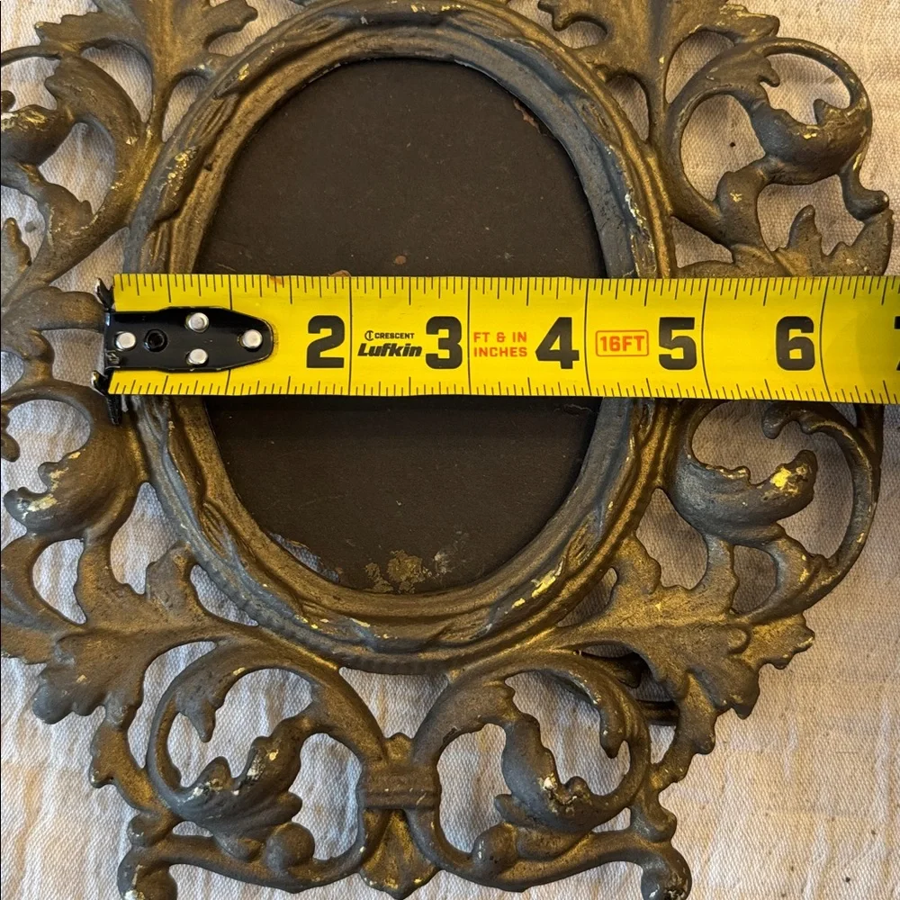 Ornate Antique Style Brass Picture Frame, no glass